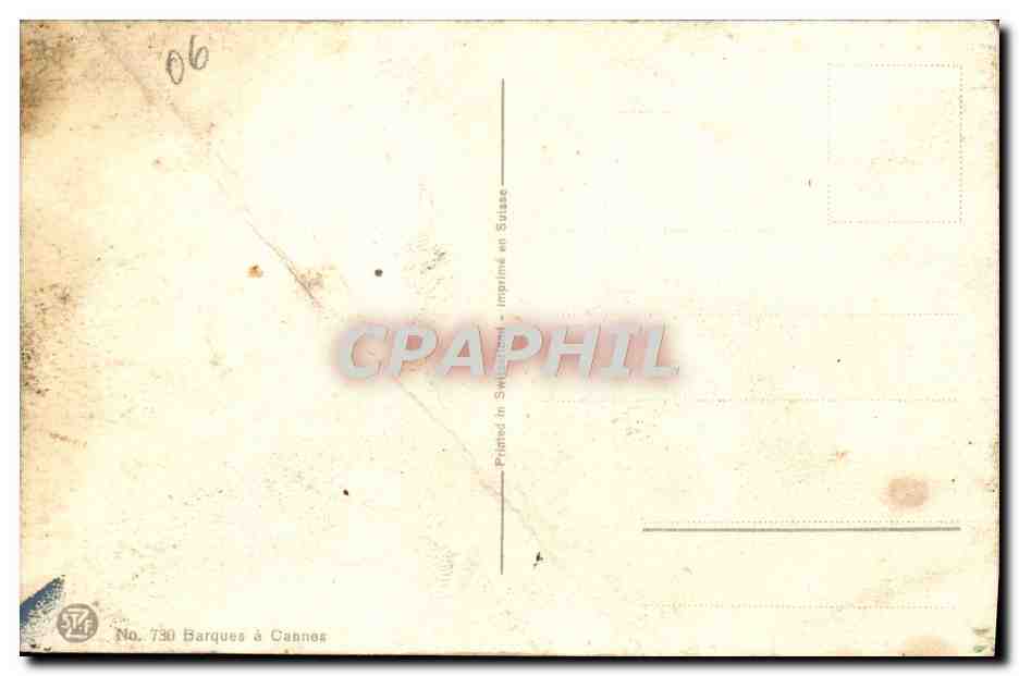 CPA Fantaisie Barque de peche — Verso