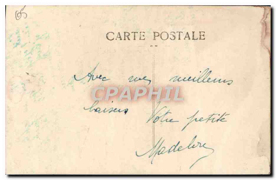 CARTE PHOTO Gavarnie 1928 Ane Mule  — Rückseite