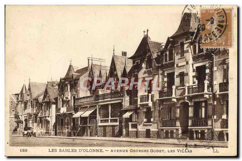 CPA Les Sables D'Olonne Aveune Geroges Godet Les Villas