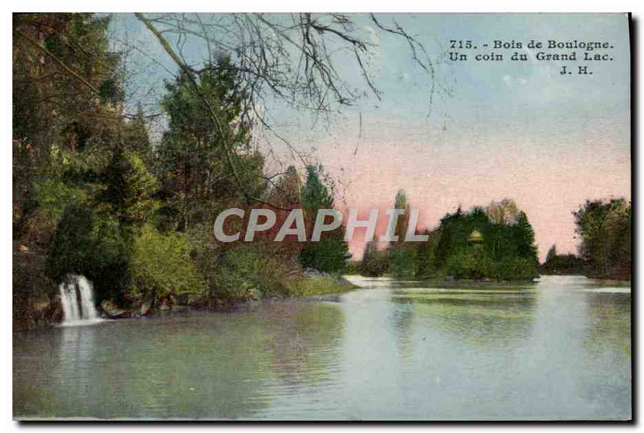 CPA Bois De Boulogne Un Coin Du Grand lac