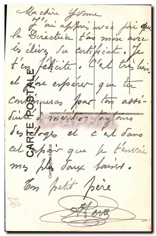 CPA Epinal La Moselle et le Canal de l'Est a Golbey  — Rückseite