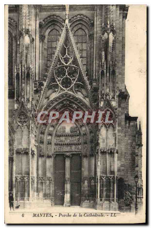 Mantes — Portal der Kathedrale — LL, Nr. 6
