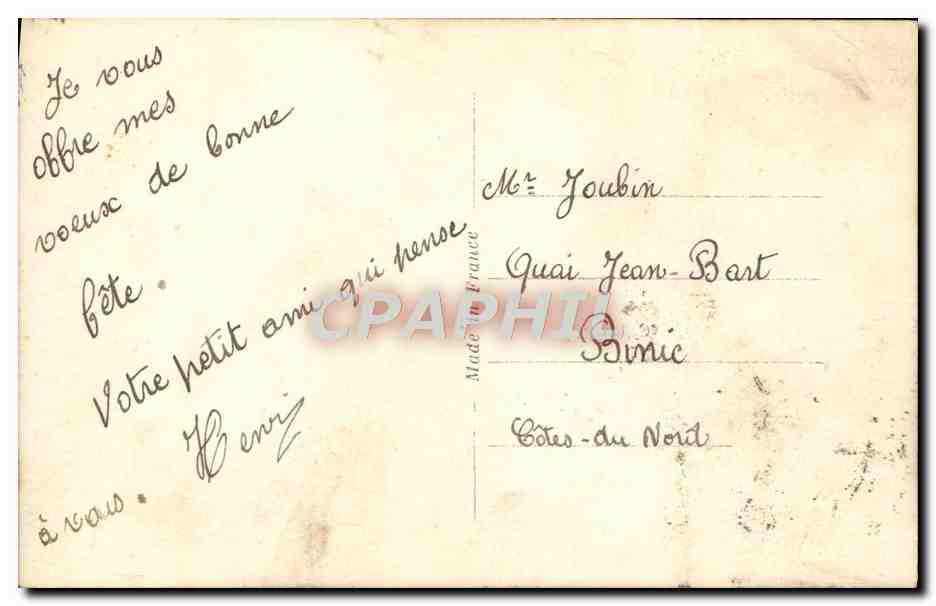 CPA Fantaisie Fleurs  — Rückseite