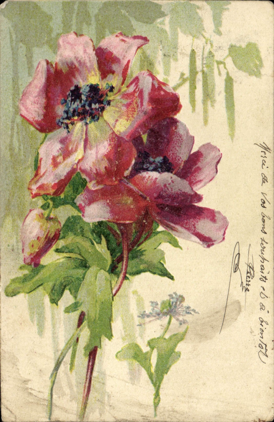 CPM Fantaisie Fleurs