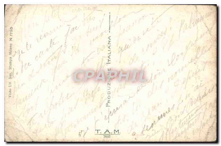 CPA Fantaisie Femme — Rückseite
