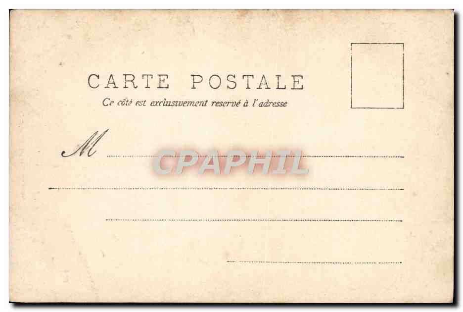 CPA Fantaisie Homme colporteur  — Verso