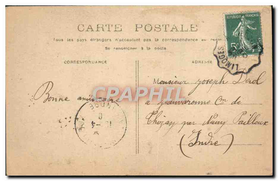 CPA Fantaisie Melle Borgo — Rückseite