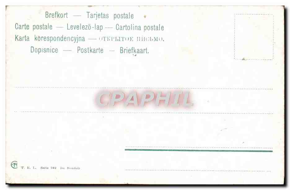 CPA Fantaisie Femme — Verso