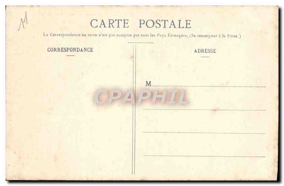 CPA Cite de Carcassonne Entree du Chateau  — Verso