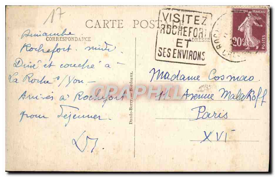 CPA Aulnay L'Eglise Cote lateral Sud Details  — Back