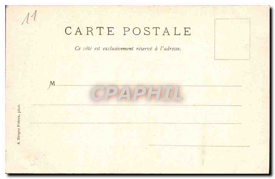 CPA Carcassonne La Cite Le Chateau entree principale  — Rückseite