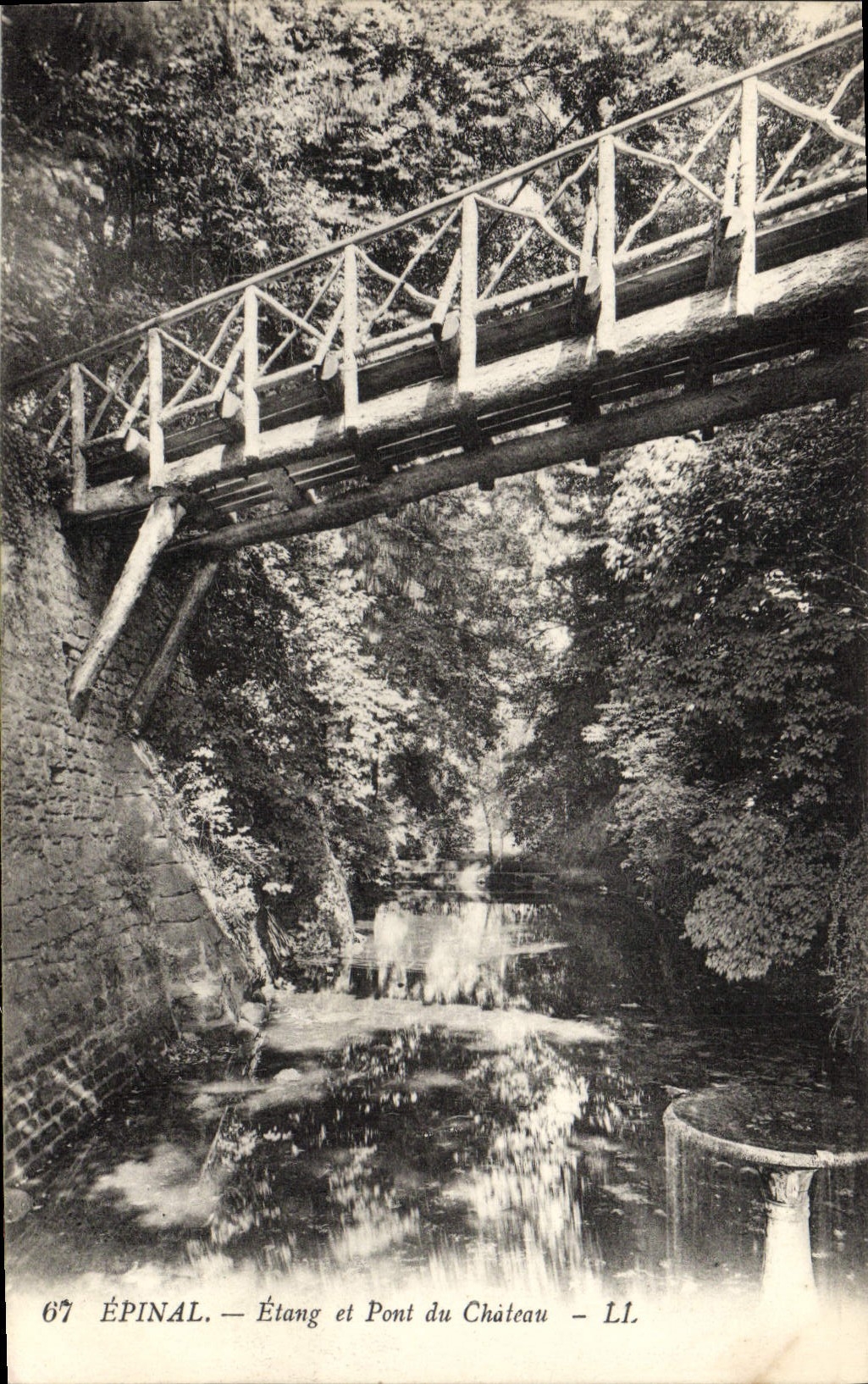 CPA Epinal Etang et Pont du Chateau 