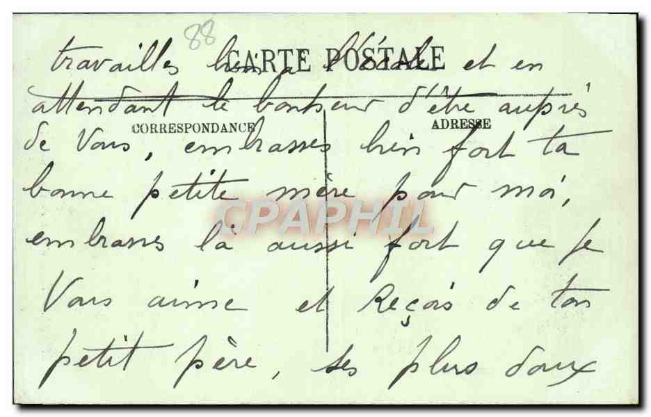 CPA Epinal Etang et Pont du Chateau  — Rückseite