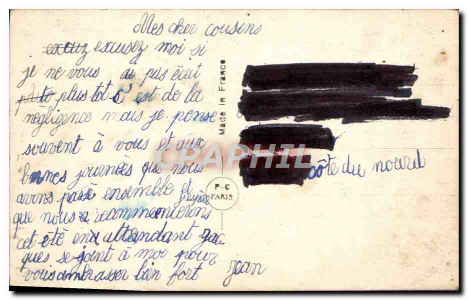 CPA Fantaisie Enfants — Rückseite