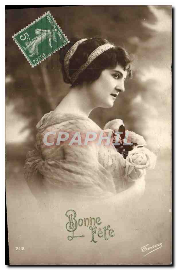 CPA Fantaisie Femme Bonne Fete 
