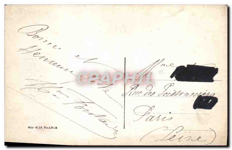 CPA Fantaisie Femme Bonne Fete  — Rückseite