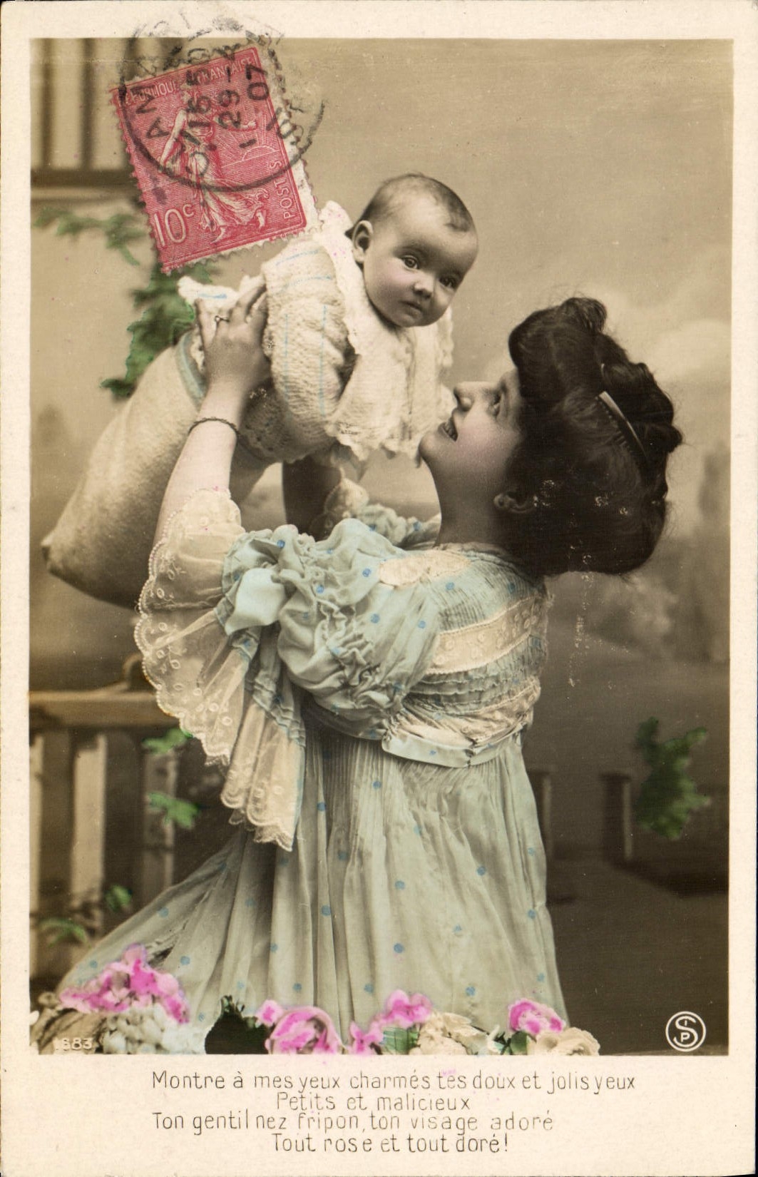 Mère tenant son bébé — texte poétique — S.P. n°883