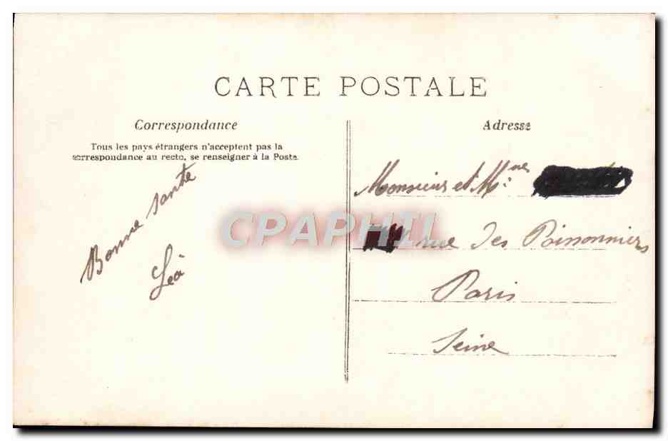 CPA Fantaisie Enfants Joyeuses Paques Cloches  — Rückseite