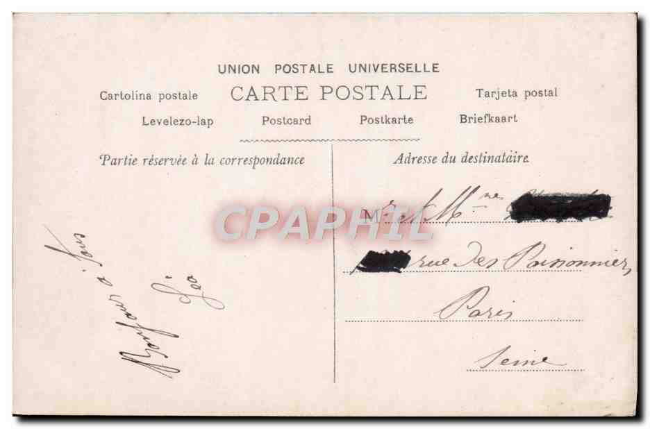 CPA Fantaisie Enfant — Verso