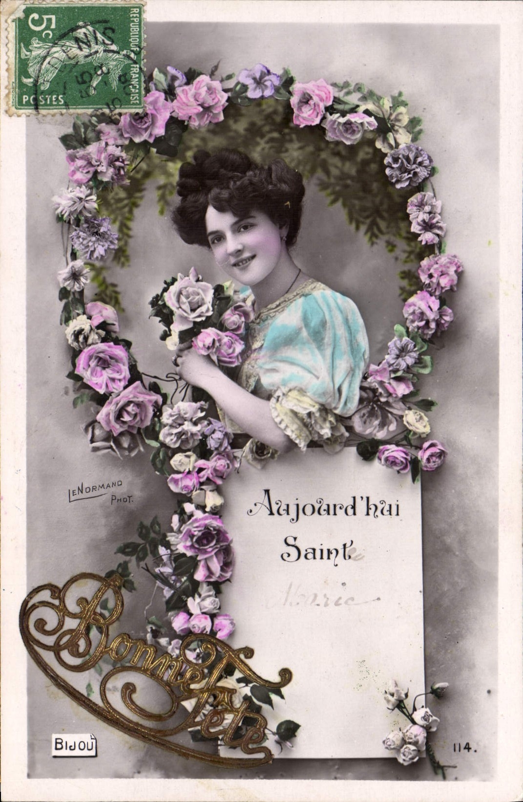 CPA Fantaisie Femme Sainte Marie 