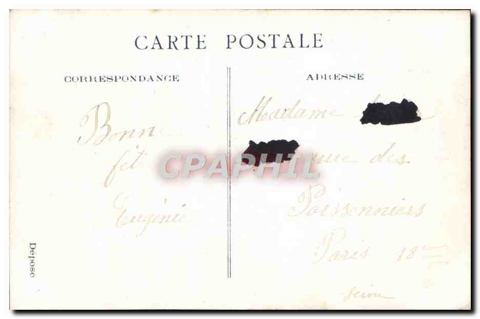 CPA Fantaisie Femme Sainte Marie  — Rückseite