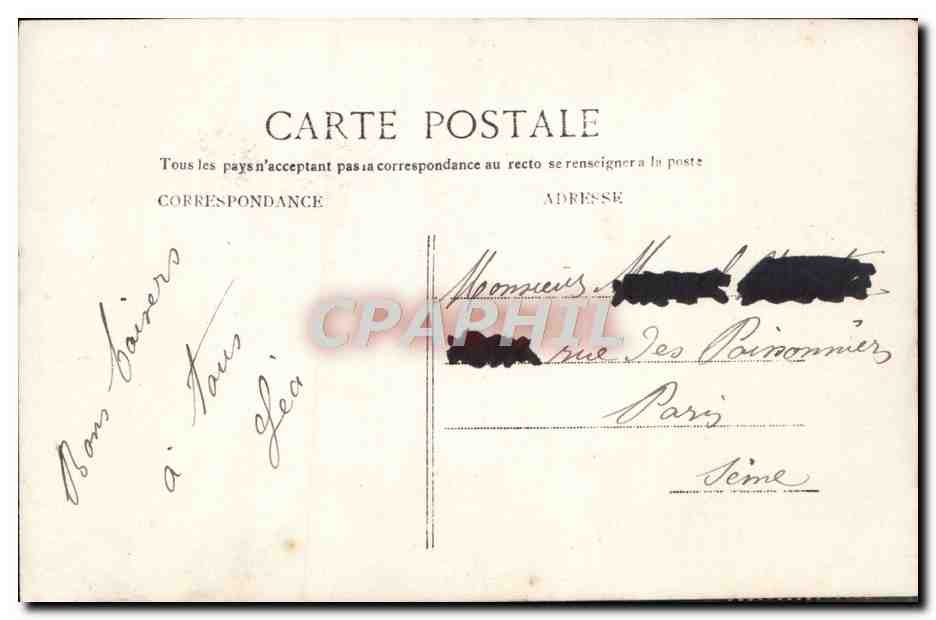 CPA Fantaisie Enfants — Verso