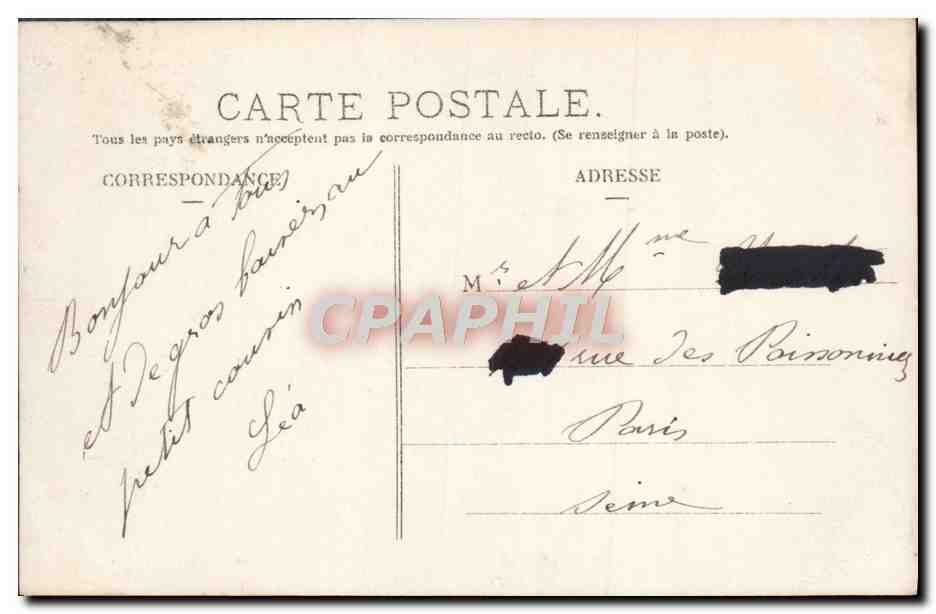 CPA Fantaisie Enfant — Verso