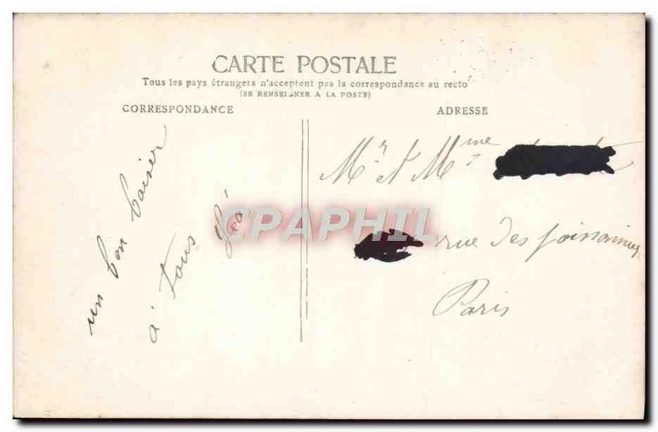 CPA Fantaisie Enfant — Verso