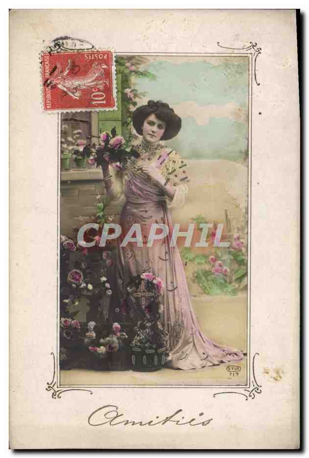 CPA Fantaisie Femme