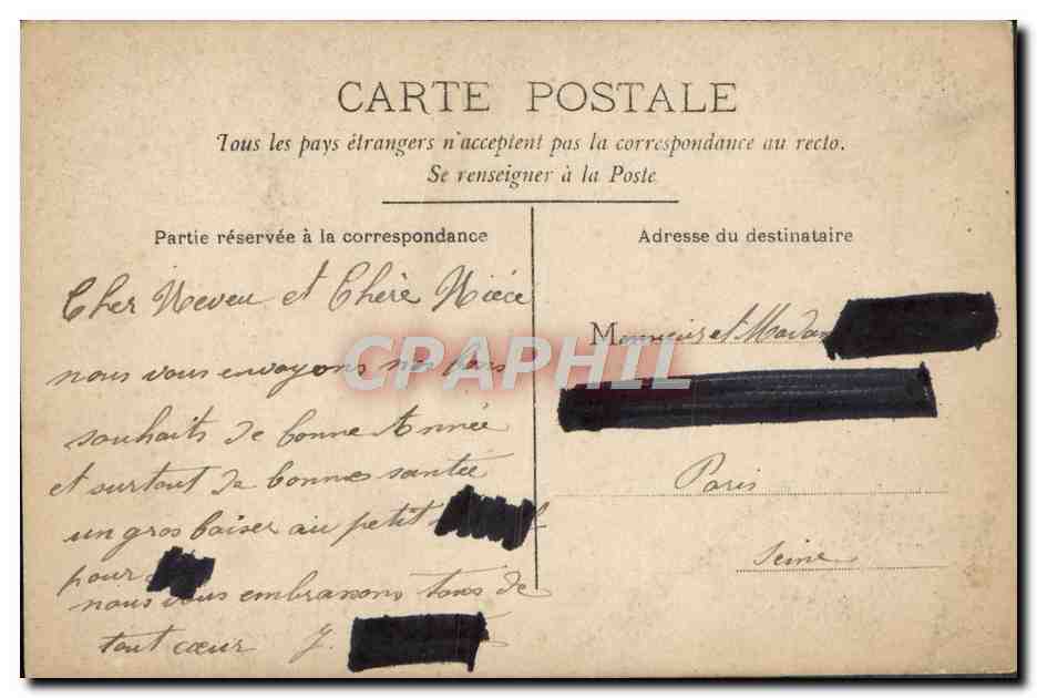 CPA Fantaisie Enfants — Rückseite
