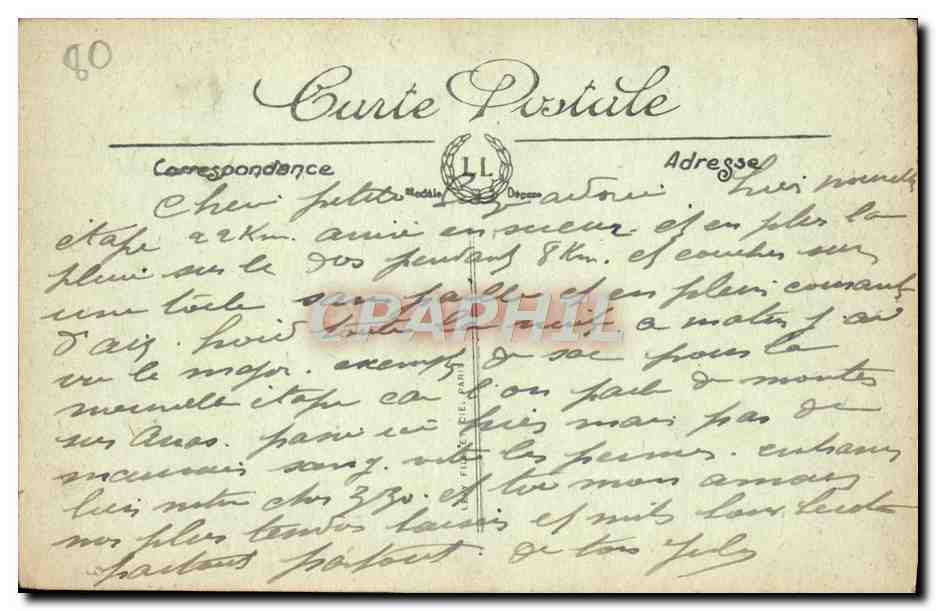 CPA Amiens La Cathedrale Travaux de protection Militaria  — Rückseite