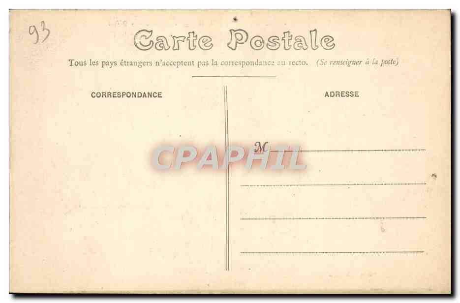 CPA Saint Denis Maison d'Education de la Legion d'honneur Preau — Rückseite