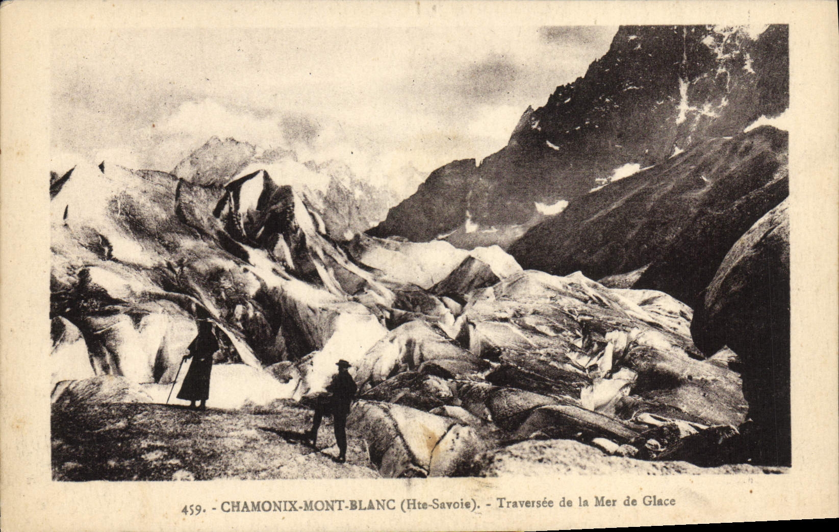 CPA Chamonix Moint Blanc Traversee de la Mer de Glace 