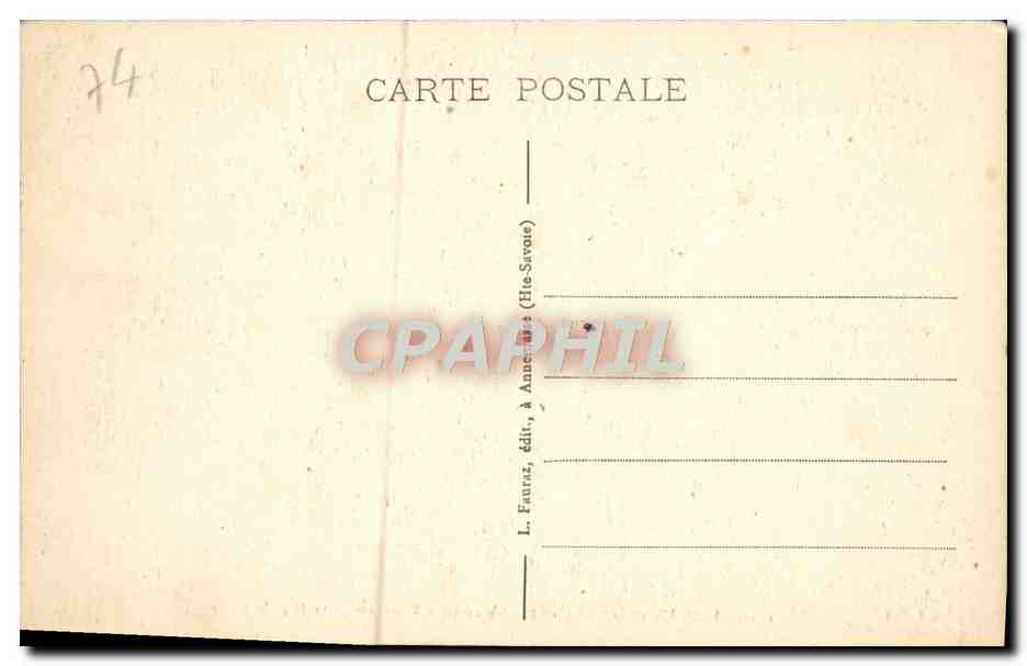 CPA Chamonix Moint Blanc Traversee de la Mer de Glace  — Verso
