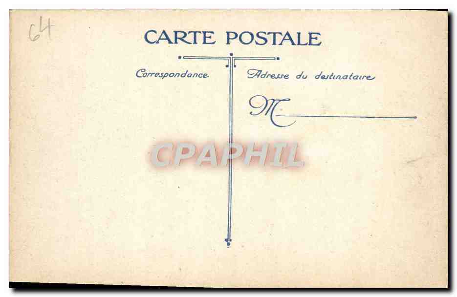 CPA Biarritz Heure du bain au port Vieux  — Verso