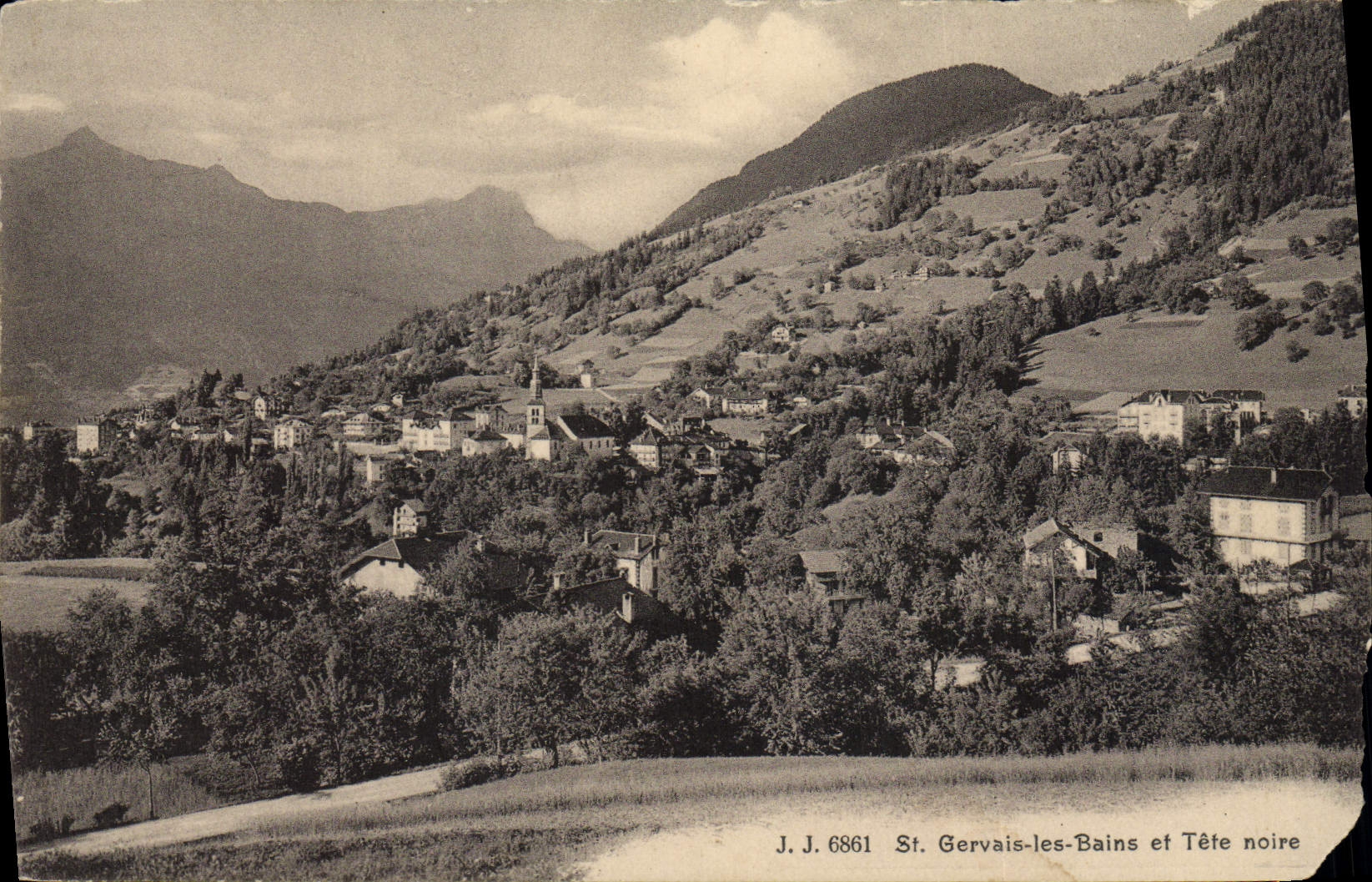 Cartolina d'epoca St Gervais les Bains et Tete noire