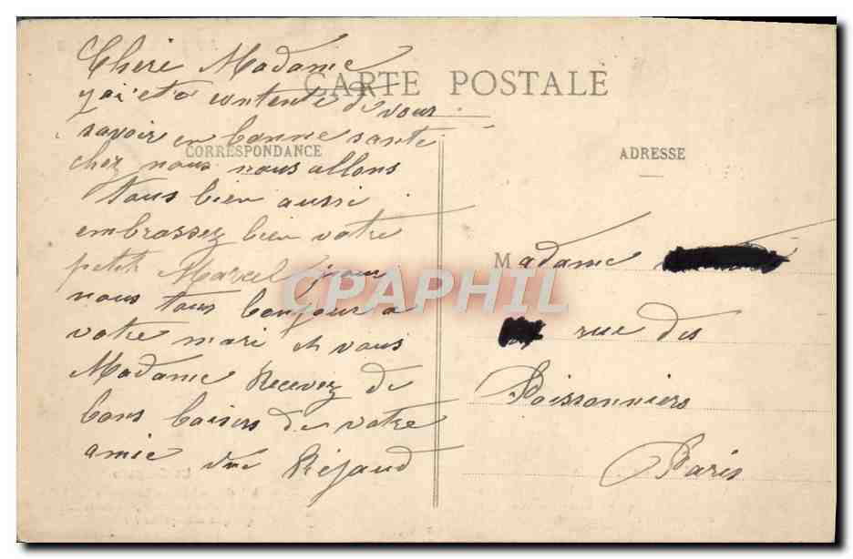 CPA Au Pays Marchois Folklore La dispute  — Verso