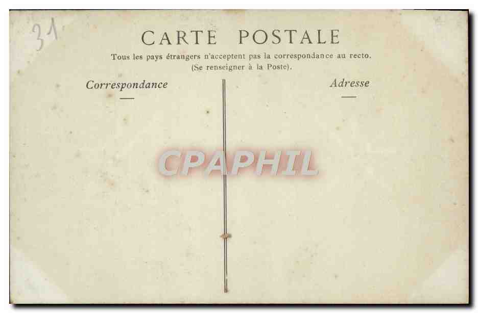 CPA Toulouse La Cour Henri IV au Capitole — Verso