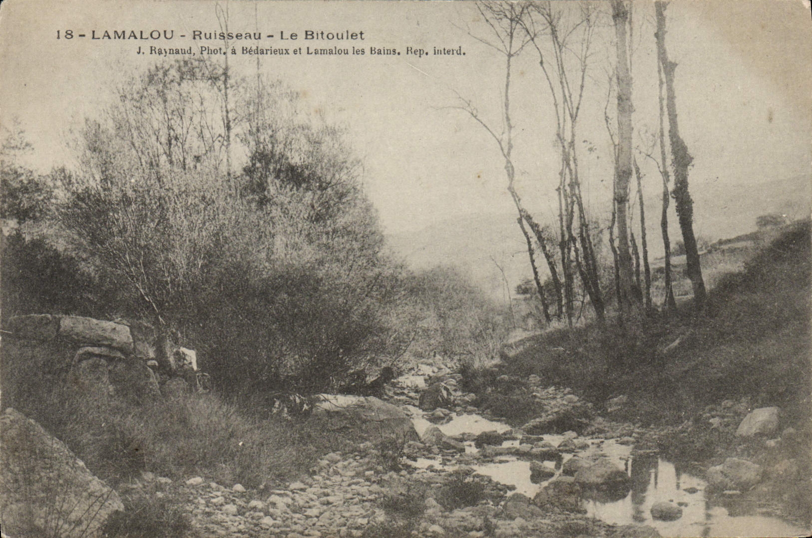 CPA Lamalou Ruisseau Le Bitoulet 