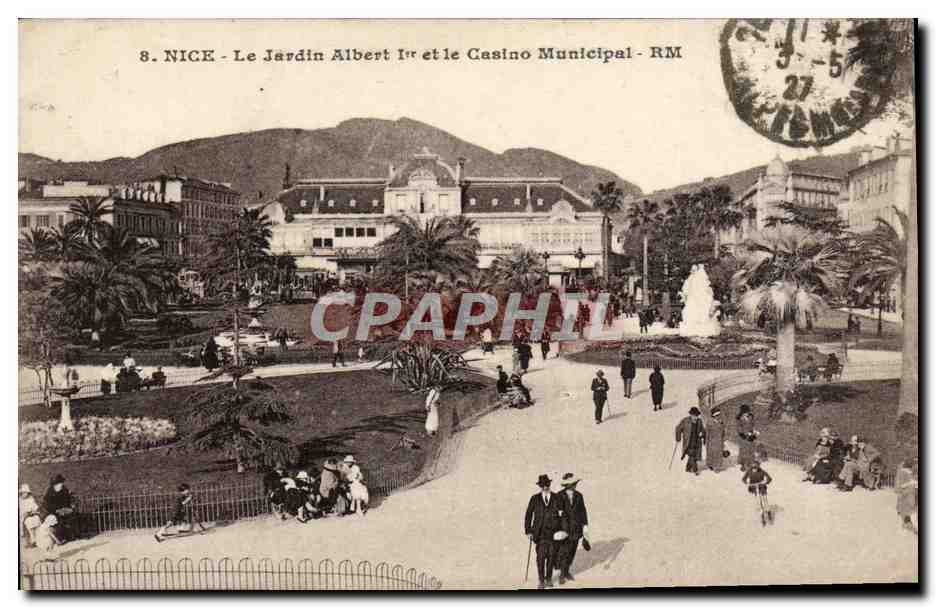 CPA Nice Les Jardin Albert 1er et le Casino Municipal 
