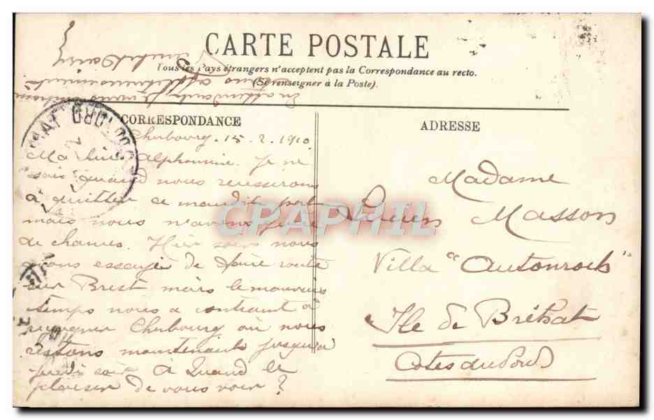 Cherbourg — L'Arsenal — Le Poste des Torpilleurs — LL. — N° 129 — Reverso
