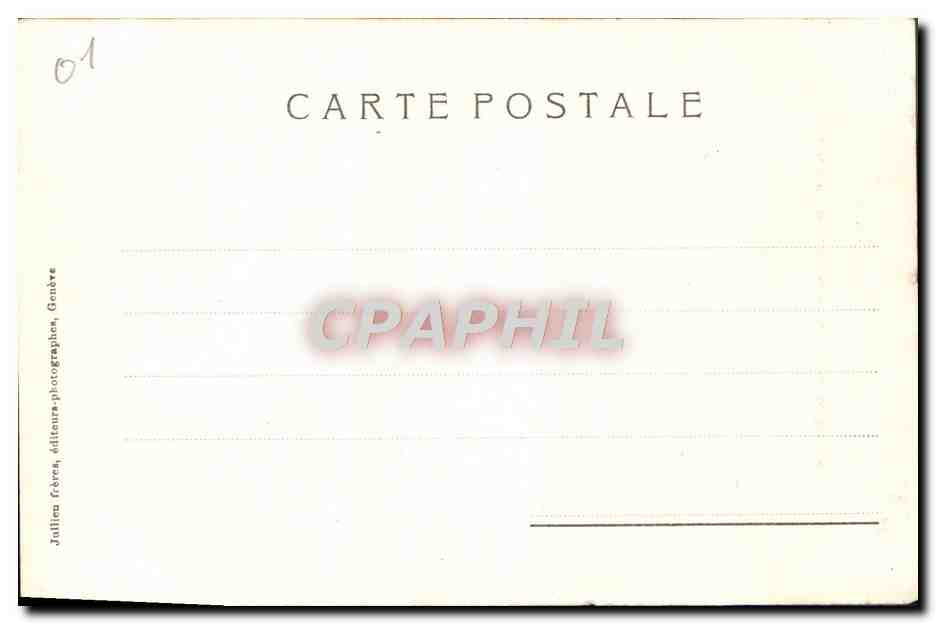 CPA Bellegarde La Perte du Rhone  — Rückseite