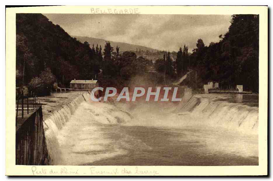 CPA Bellegarde Perte du Rhone Ensemble du barrage 