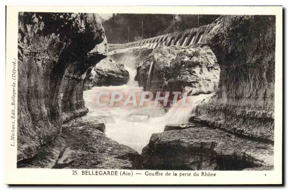 CPA Bellegarde Gouffre de la perte du Rhone 