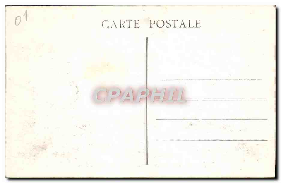 CPA Bellegarde Les barrages de la perte du Rhone  — Verso