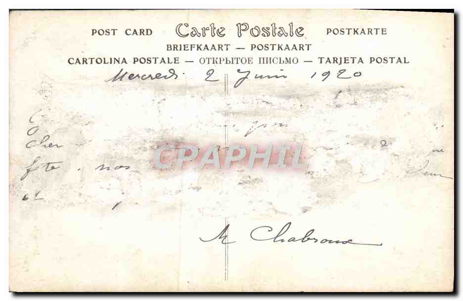 CPA Salon de 1909 Sortie de la Messe Zelande par H Alberti  — Rückseite