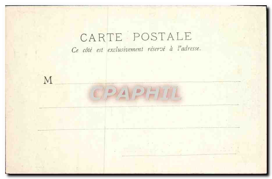 CPA Musee de Louvre J A A Fils Rouget de l'isle Chantant la Marseillaise — Verso