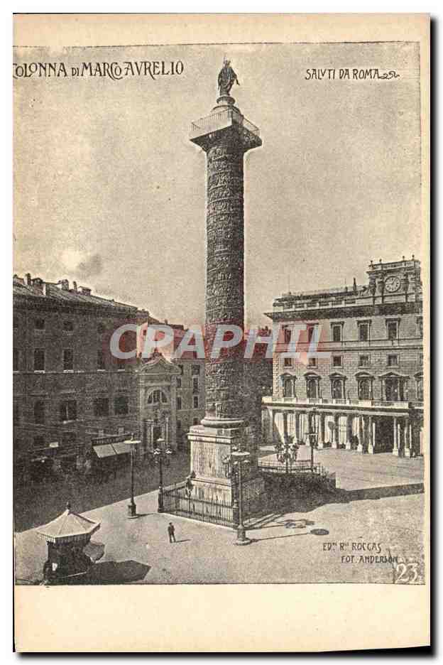 CPA Colonna di Marco Averlio Salvti da Roma 