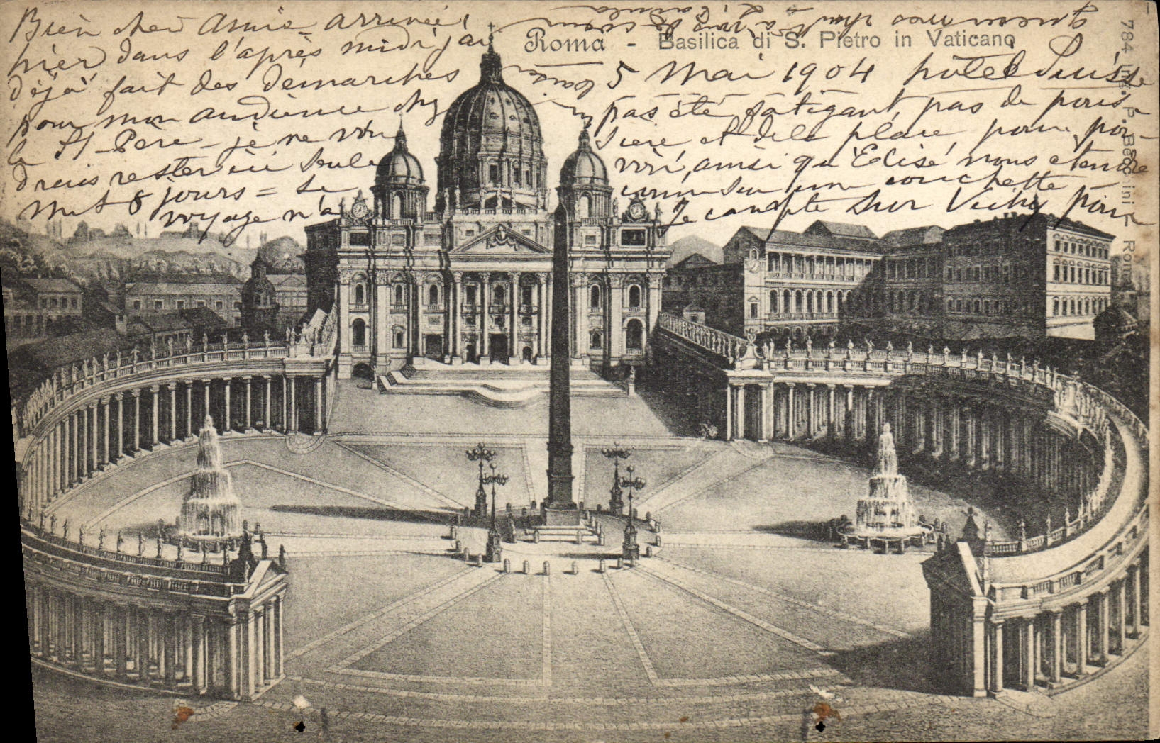 CPA Roma Basilica di S Pietro in Vaticano