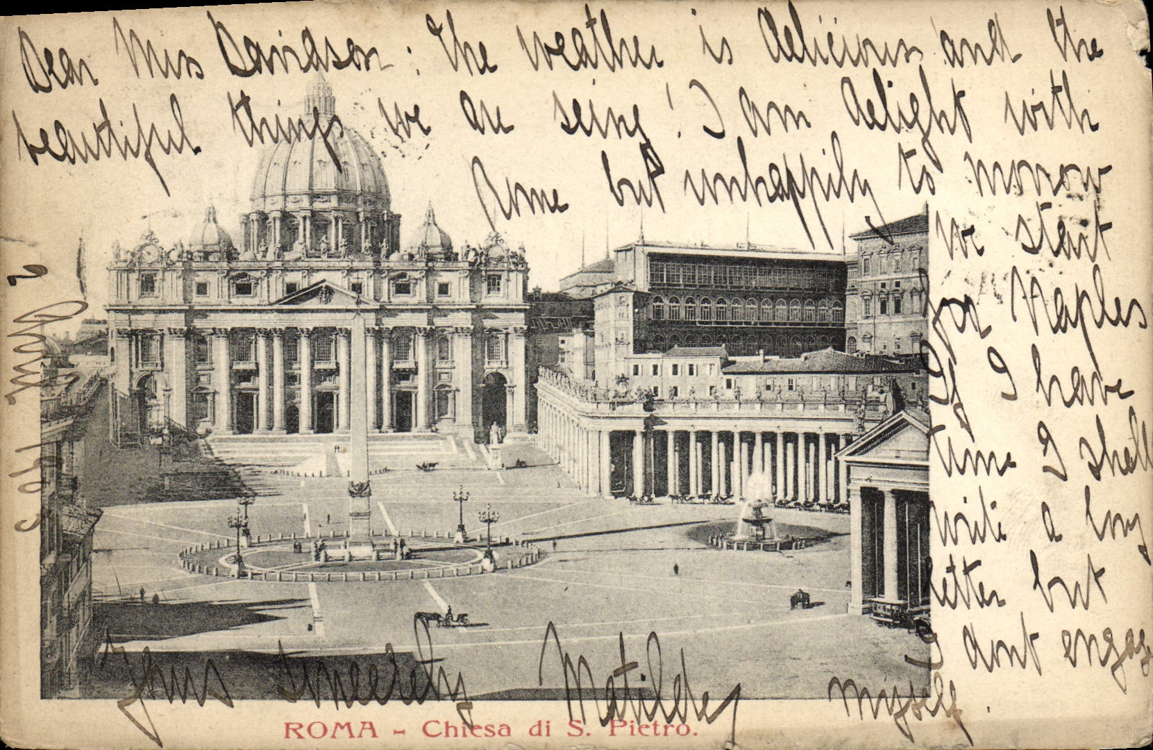CPA Roma Chiesa di S Pietro 